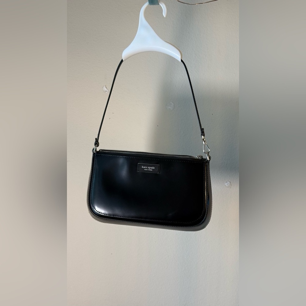 Kate Spade slim black poshette handbag
